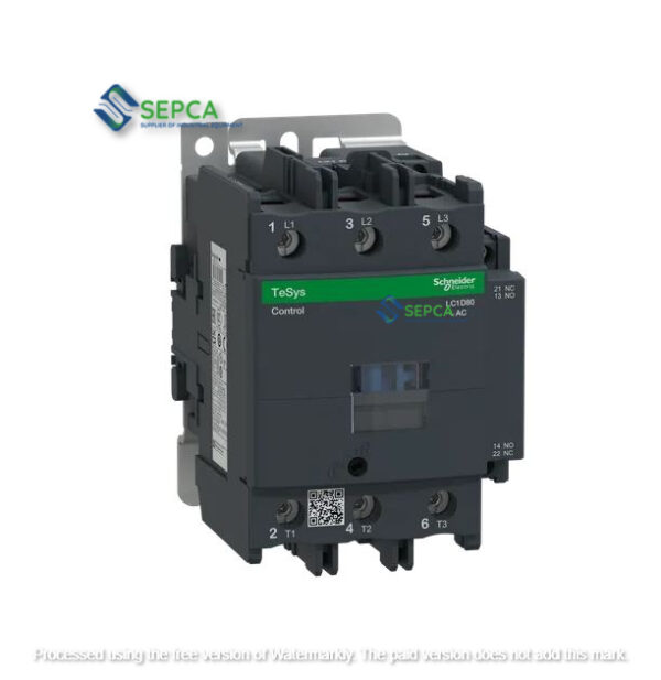 کنتاکتور اشنایدر 80 آمپر بوبین 220 ولت AC مدل LC1D80M7